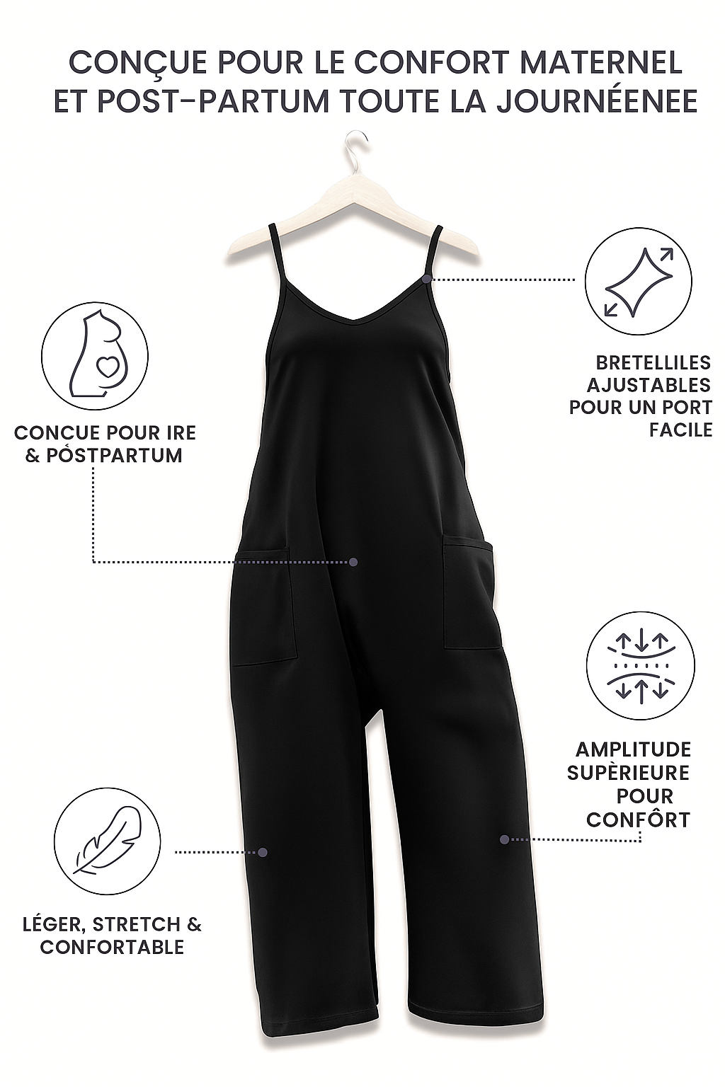 Combinaison Oversize Maternité & Postpartum